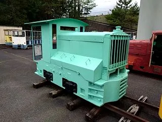 【保存車】伊藤組 ガソリン機関車(車番不…