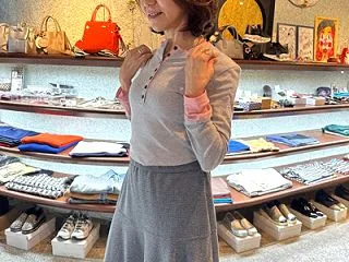 配色ニット