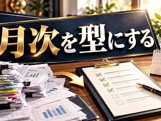月初がラクになる、月次業務を“型”にする…