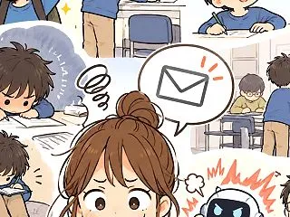 【小2】習い事先から不穏なメール…