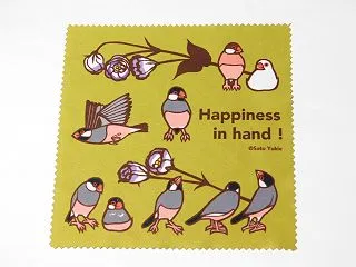 マイクロファイバークロス 文鳥、アオサギ…