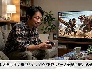 ワイルズを今すぐ遊びたい。でもFF7リバ…