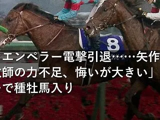 シンエンペラー電撃引退……矢作「調教師の…
