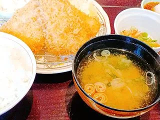 アジかつの存在感にびっくり！伏古「ごはん…