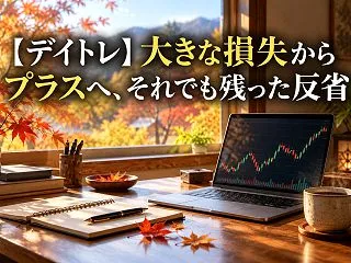 【デイトレ】大きな損失からプラスへ、それ…