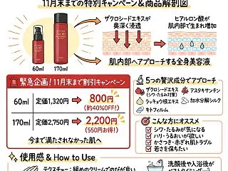 11月末までの特別キャンペーン(アスタキ…