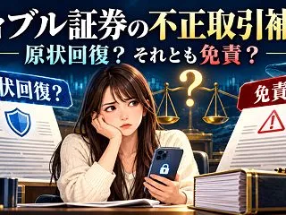 ウィブル証券の不正取引補償は？「原状回復…