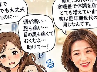【更年期】【閉経後】急な寒暖差で体がガチ…