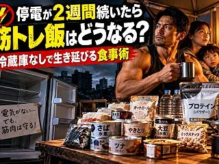 停電が2週間続いたら筋トレ飯はどうなる？…