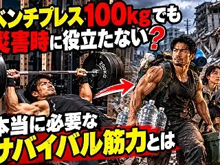 ベンチプレス100kgでも災害時に役立た…