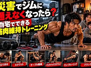 災害でジムに通えなくなったら？自宅ででき…