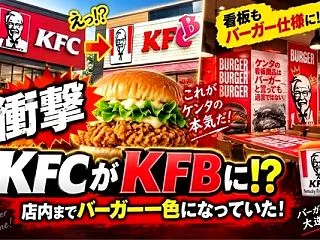 ケンタがKFCからKFBに！？店内まで大…