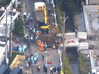 愛知・安城市の水道管工事現場で事故、1人…