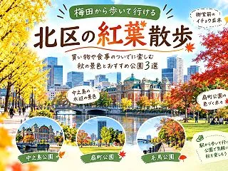 【大阪市北区の紅葉スポット】紅葉の見頃は…