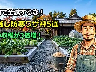 【初霜で全滅させない】冬越し野菜の最強防…