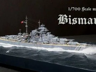 1/700 戦艦ビスマルク、完成です。