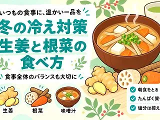 冬の冷えに何を食べる？食べ物選びの基本