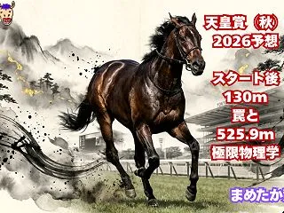 天皇賞（秋）2026予想｜スタート後13…