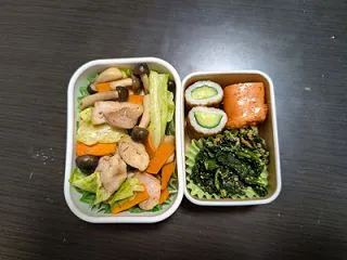 鶏野菜炒め・焼き明太