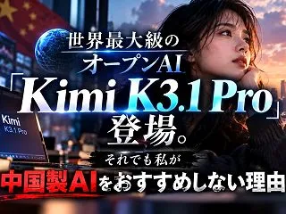 世界最大級のオープンAI「Kimi K3…