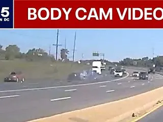メリーランド州で警察の追跡から逃走した車…