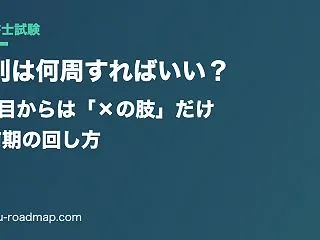 行政書士の肢別は何周すればいい？1日10…