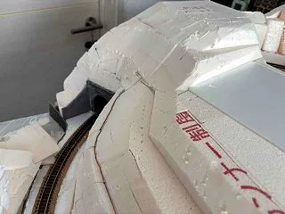 支線周回線の崖面修正