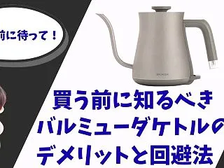 買う前に知るべきバルミューダケトルのデメ…