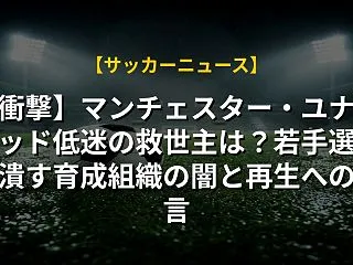 【衝撃】マンチェスター・ユナイテッド低迷…