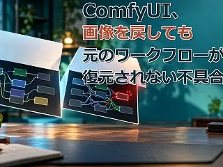 ComfyUI、画像を戻しても元のワーク…