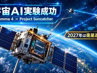 Googleが宇宙でAI「Gemma 4…