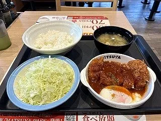 松のや デミロースかつ定食【松屋フーズ】