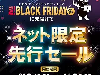 イオンブラックフライデー、ネット限定先行…