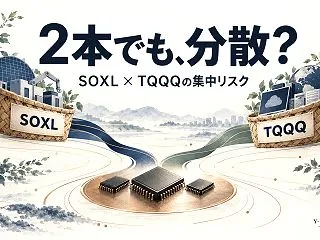 SOXLとTQQQを一緒に持つと分散にな…