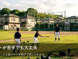 バント練習が苦手な子へ。あえて「バットを…