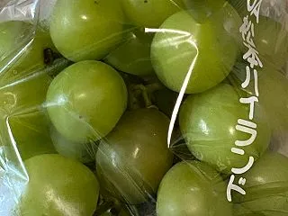 シャインマスカットお買い物(pq･v･)…