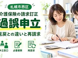 札幌市西区で介護保険の請求を訂正するなら…
