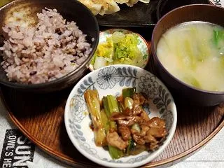 餃子で焼酎お湯割りGO❗《昨日の家飲み晩…
