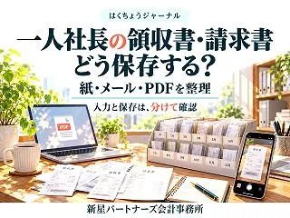 一人社長の領収書・請求書はどう保存する？…