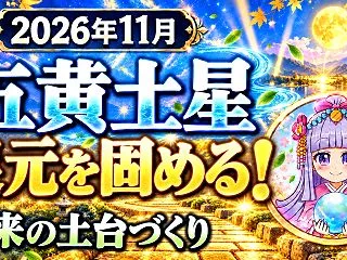 【五黄土星】2026年11月の運勢｜心機…
