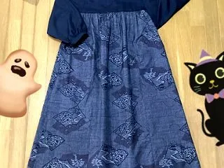 大島紬のワンピース59