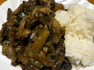 ナスビのキーマカレー
