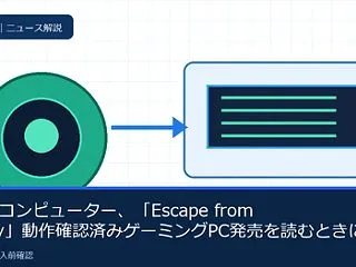 マウスコンピューター、「Escape f…