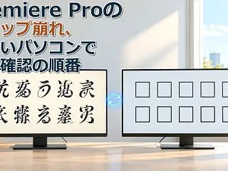 Premiere Proのテロップ崩れ、…