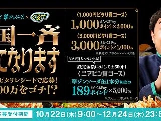【懸賞情報】サントリー 全国一斉ゴチにな…