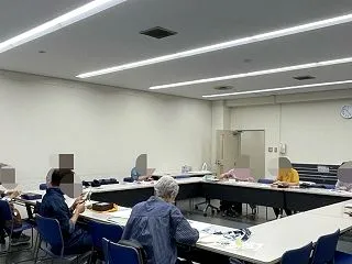パッチワーク講習会（雪だるまのキルト）