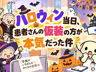 ハロウィン当日、患者さんの仮装の方が本気…